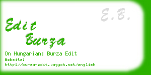 edit burza business card